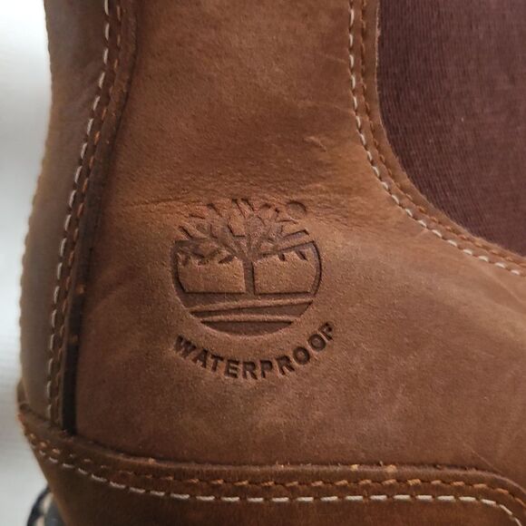 Brown Leather Ankle Waterproof Boots - Picture 5 of 16